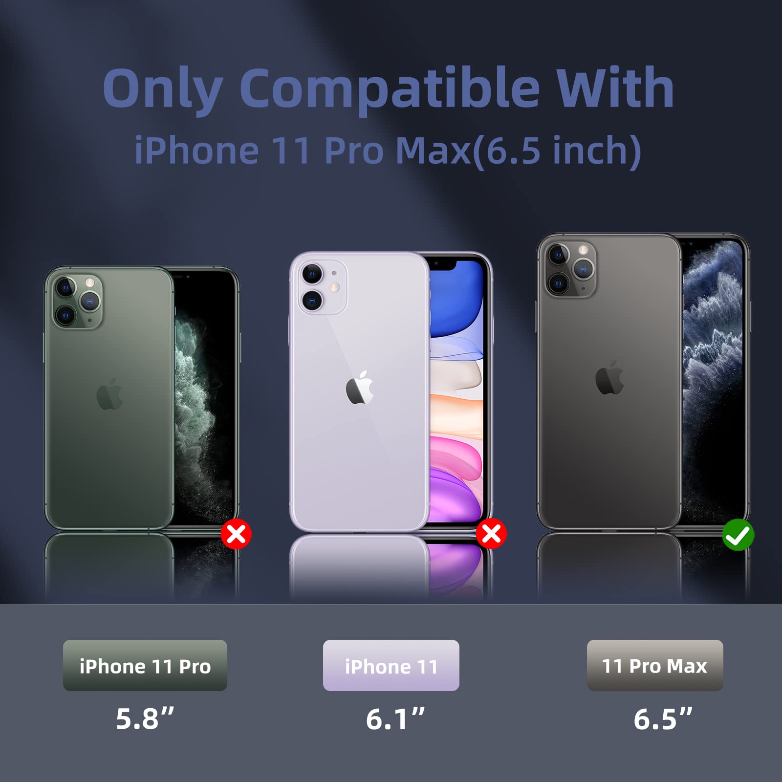 K TOMOTO Shockproof Liquid Silicone Case for iPhone 11 Pro Max (6.5