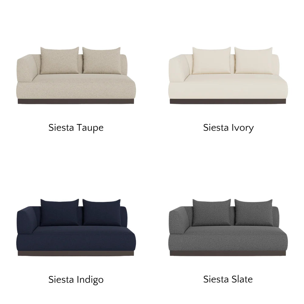 Amalfi 2-Seat Left-Arm Outdoor Sectional Sofa Set - Weather-Resistant Patio Furniture for Garden, Poolside & Backyard Relaxation