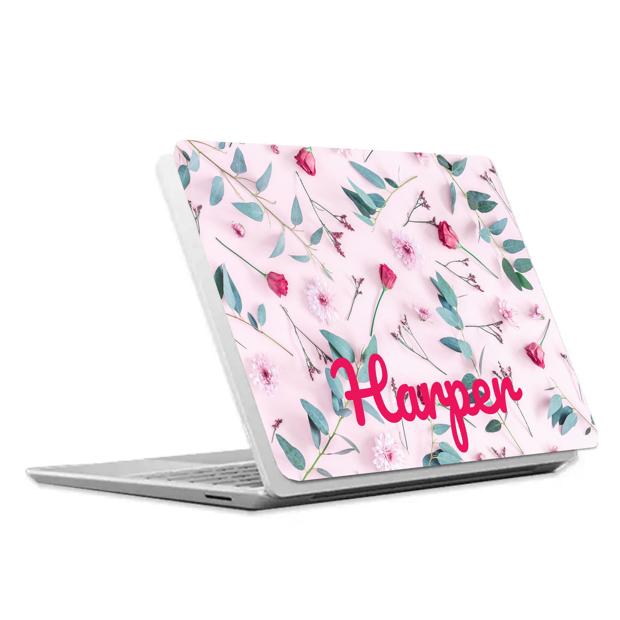 Premium Surface Laptop Case with Elegant Flat Flower Design - Slim Protective Cover for Microsoft Surface Laptop (1-5) - Perfect for Work, Travel & School Use