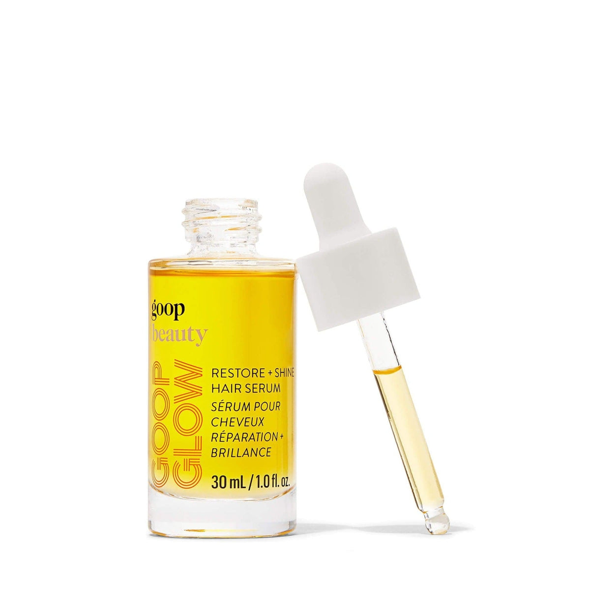 GOOPGLOW Restore & Shine Hair Serum - Repairing Treatment for Damaged Hair with Argan Oil & Keratin - Perfect for Dry, Frizzy Hair & Split Ends - Use Daily for Smooth, Shiny Locks at Home or Salon