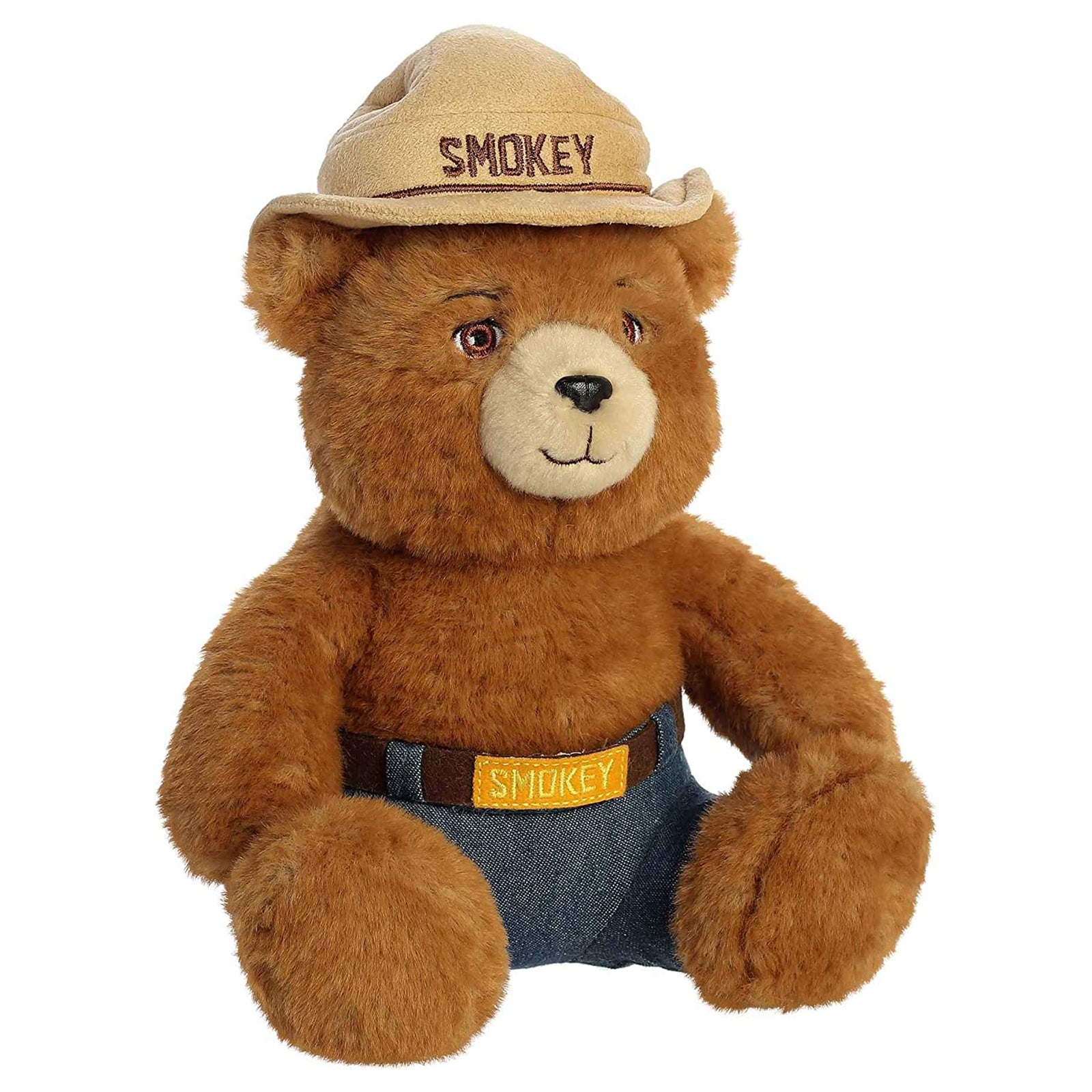 Smokey The Bear 10 Inch Plush Stuffed Animal Toy - Cute Forest Fire Prevention Mascot for Kids' Room Decor, Camping Gifts & Wildlife Conservation Education