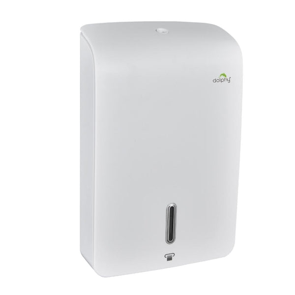 Ultra-Slim Jumbo Paper Towel Dispenser - Black or White - Perfect for Kitchens, Restaurants, and Office Break Rooms
