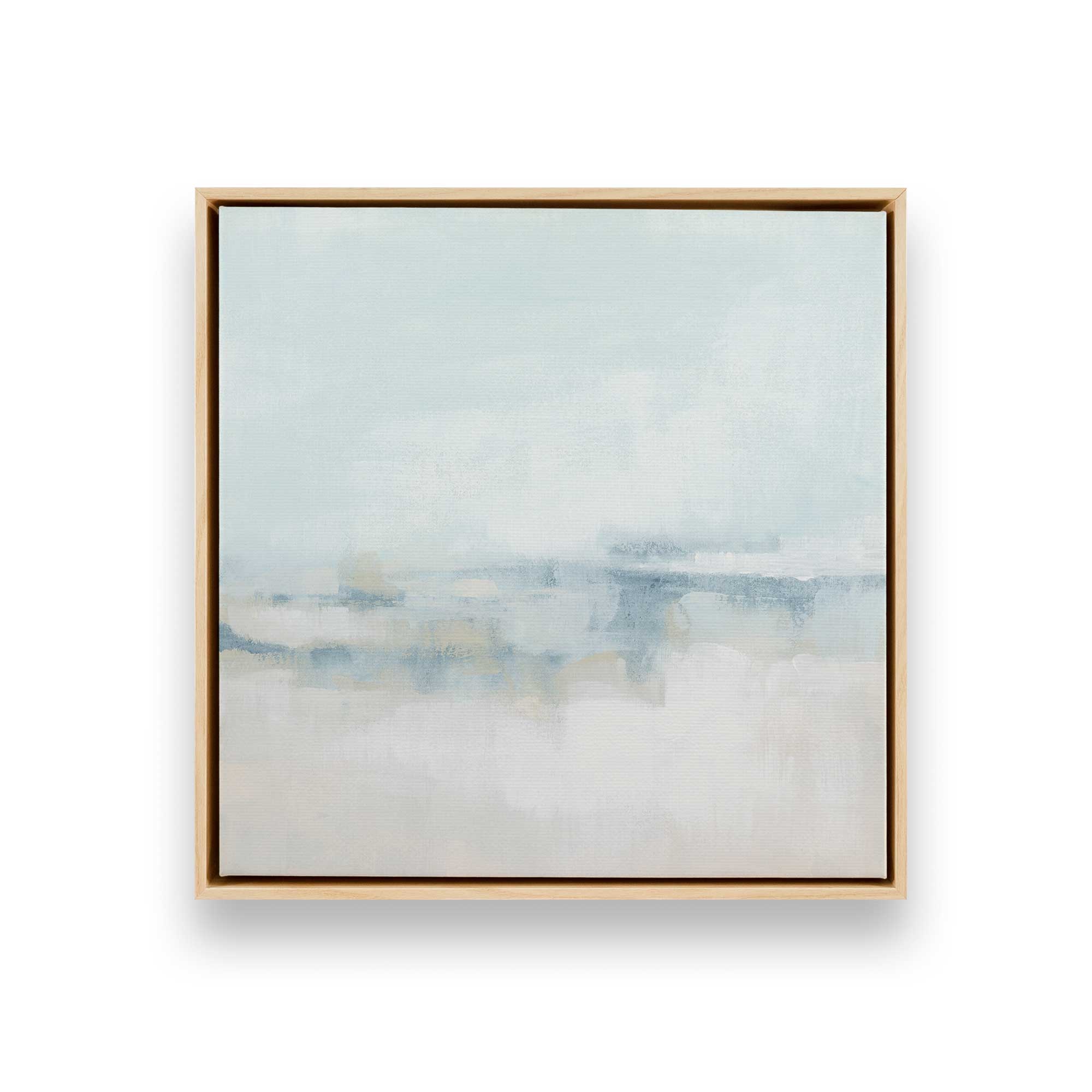 Cloudy Shoreline Hues - Set of 2 Premium Canvas Wall Art Prints for Coastal Home Decor | Perfect for Living Room, Bedroom & Beach House
