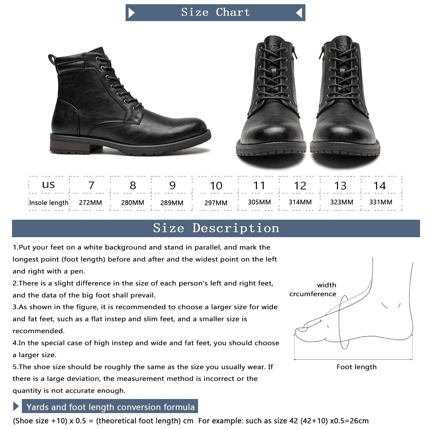 Men's Chelsea Boots - Slip On Formal & Casual Dress Ankle Boots for Men | Perfect for Office, Parties & Everyday Wear