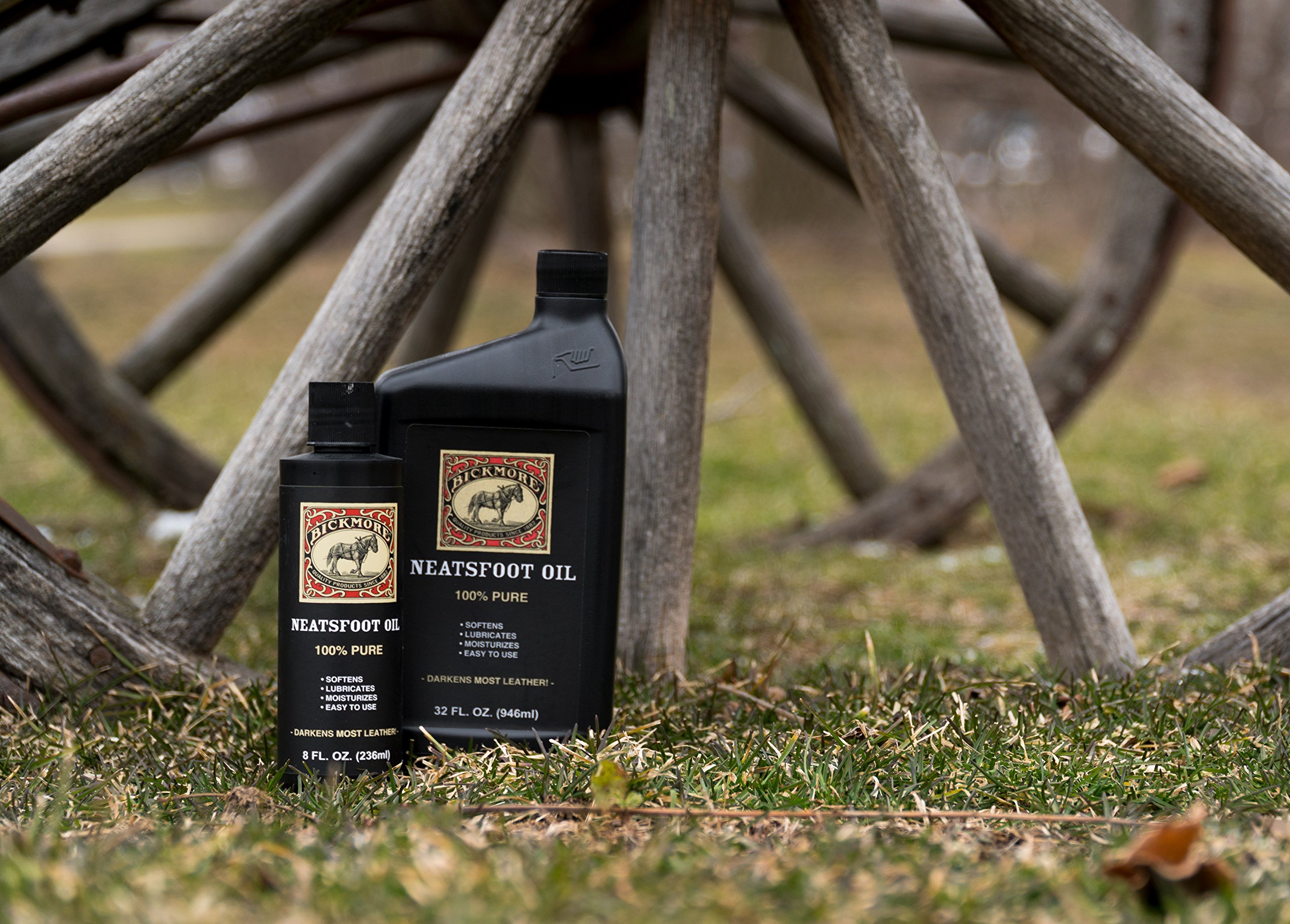 100% Pure Neatsfoot Oil - Premium Leather Conditioner & Wood Polish for Boots, Saddles, Furniture | Restores & Protects Leather & Wood Surfaces | Ideal for Equestrian Gear, Leather Goods & Woodworking Projects