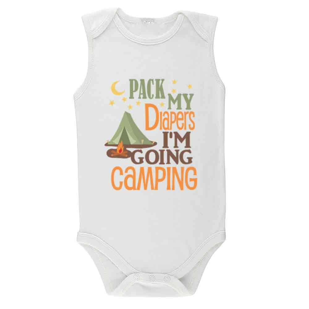 Adorable Pack Diaper Camping Bodysuit for Baby Girls & Boys - Soft Infant & Toddler Creeper Outfit - Perfect for Outdoor Adventures, Family Trips & Playtime