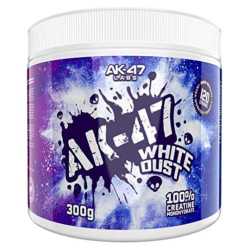 AK 47 Labs White Dust 300g Unflavored Pre-Workout Supplement for Bodybuilding & Fitness Training - Boost Energy & Endurance