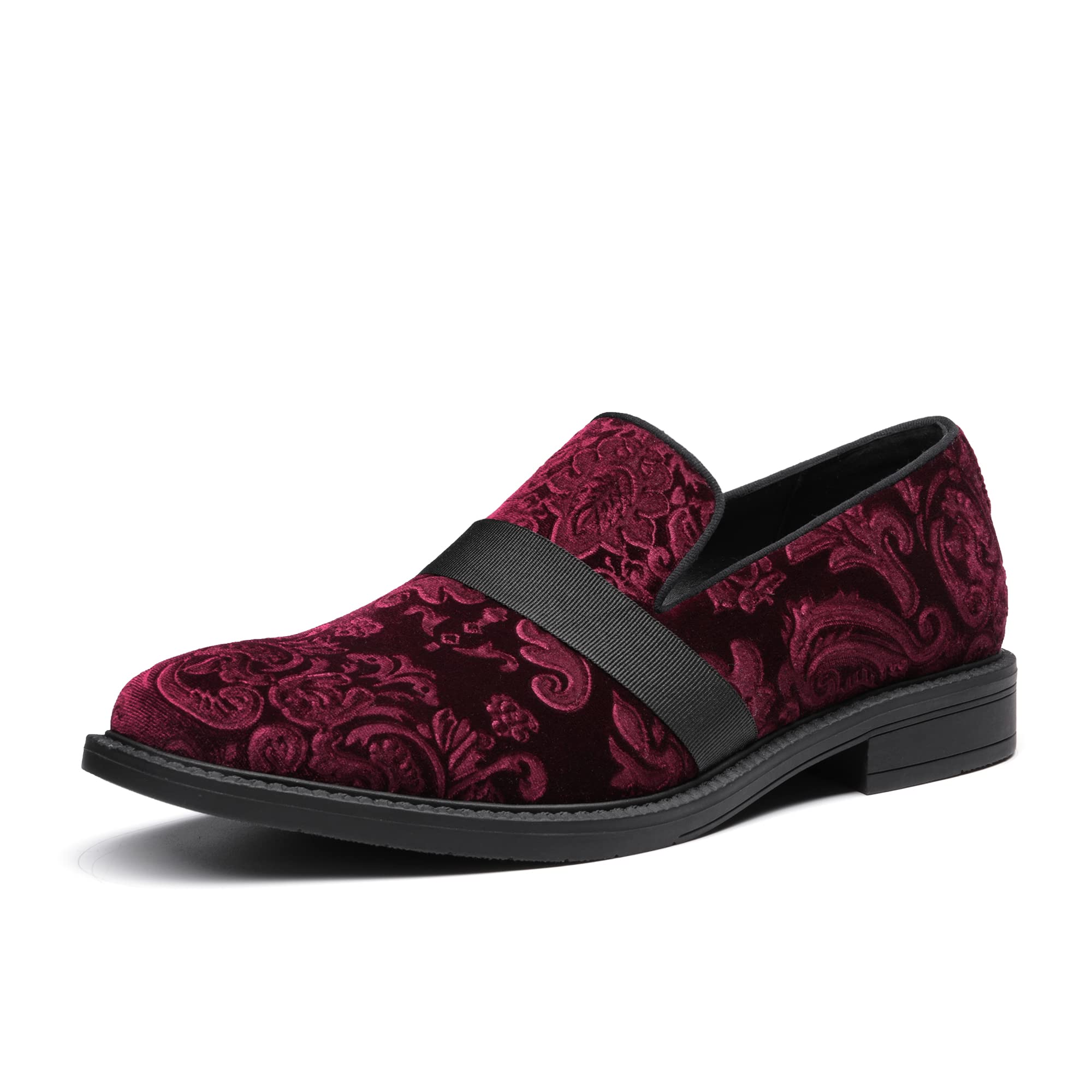 Bruno Marc Men's Slip-On Dress Loafers - Classic Patent Leather Tuxedo Shoes for Formal Wear & Business Occasions