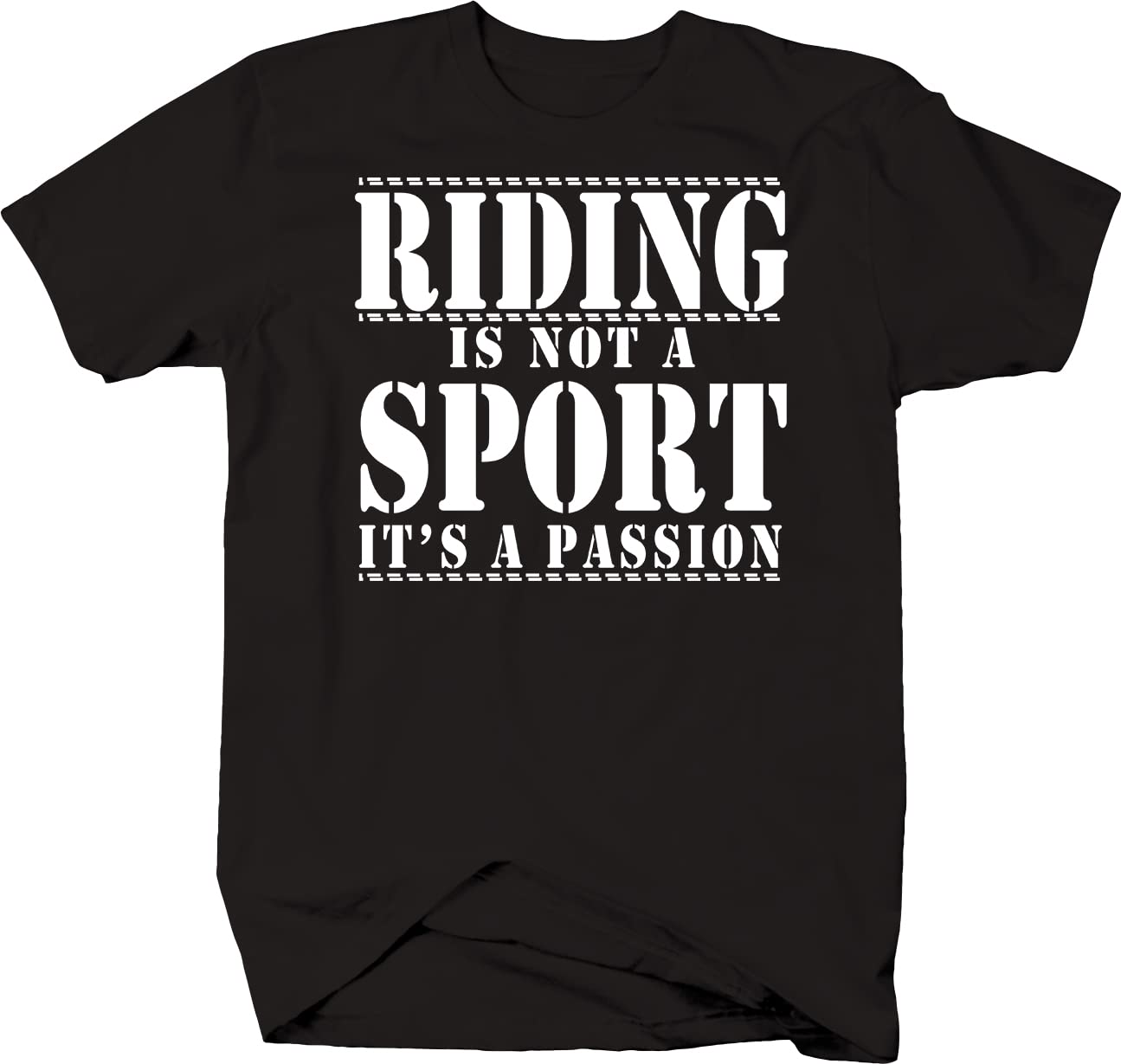 Men's Biker Motorcycle Riding T-Shirt - Black Cotton Tee for Motorcycle Enthusiasts & Horse Riders | Perfect for Casual Wear, Bike Rallies & Outdoor Adventures