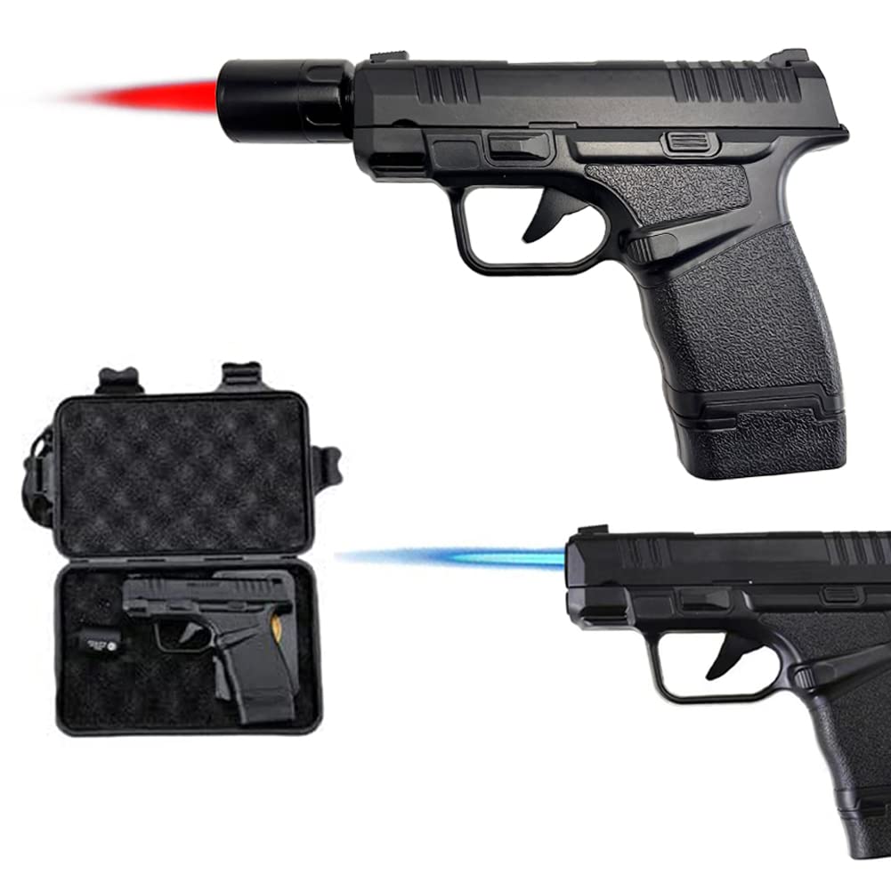 Windproof Jet Flame Torch Lighter for BBQ, Camping & Jewelry (Refillable, Adjustable, Gift Box)