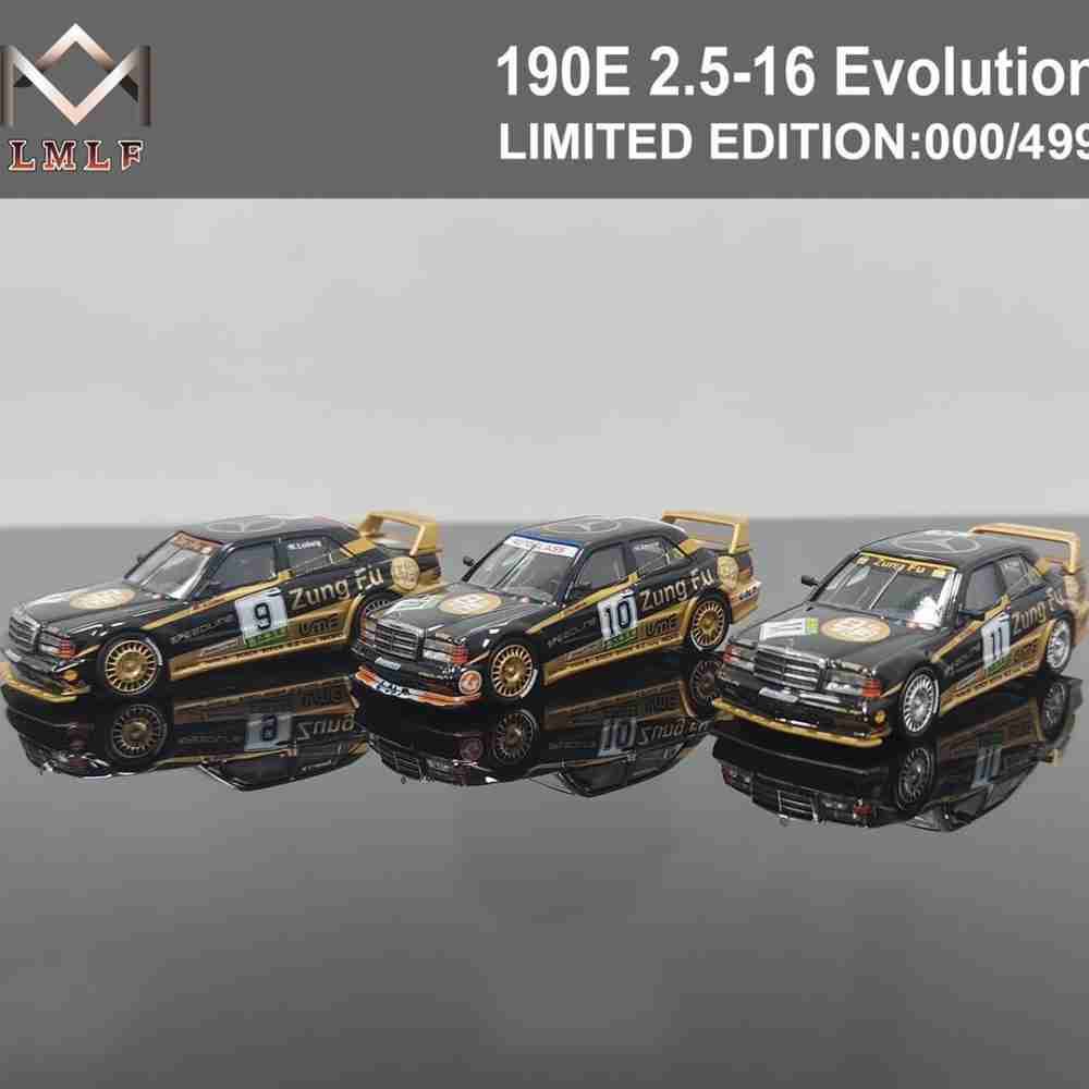 1:64 Mercedes Benz 190E 2.5 16 EVO2 DTM Racing Diecast Model Car - Collectible Miniature Toy for Adults, Perfect Gift for Car Enthusiasts - Display on Desk, Shelf, or Racing Diorama