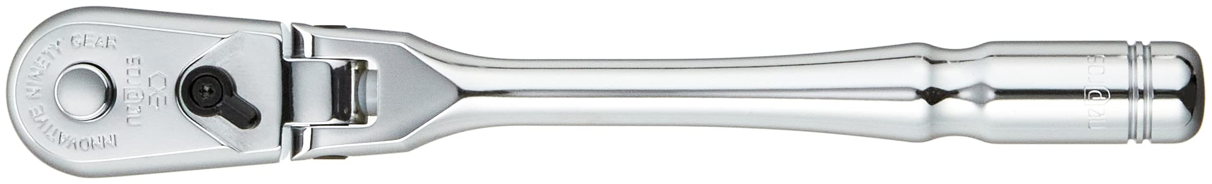 Nepros Compact Flex-Head Ratchet Handle NBRC390F - Professional Automotive Tool for Tight Spaces & DIY Repairs - Perfect for Mechanics, Car Enthusiasts & Home Garage Use