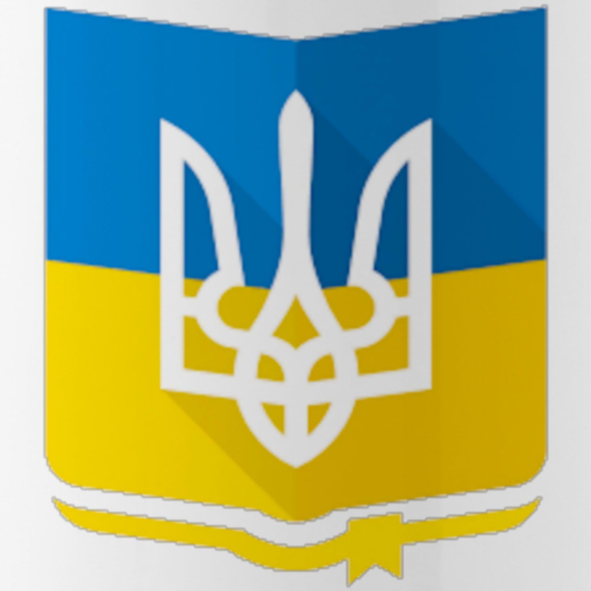 Ukraine Flag 1.0L (34 oz) Stainless Steel Water Bottle - Insulated, Leakproof & Durable - Perfect for Travel, Gym & Outdoor Activities