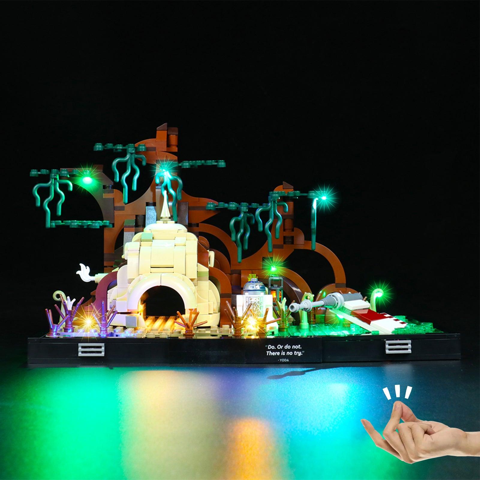 LEGO Star Wars Dagobah Jedi Training 75330 Light Kit - DIY Lighting Set for LEGO Diorama Models | Perfect for Display, Photography & Nighttime Showcase