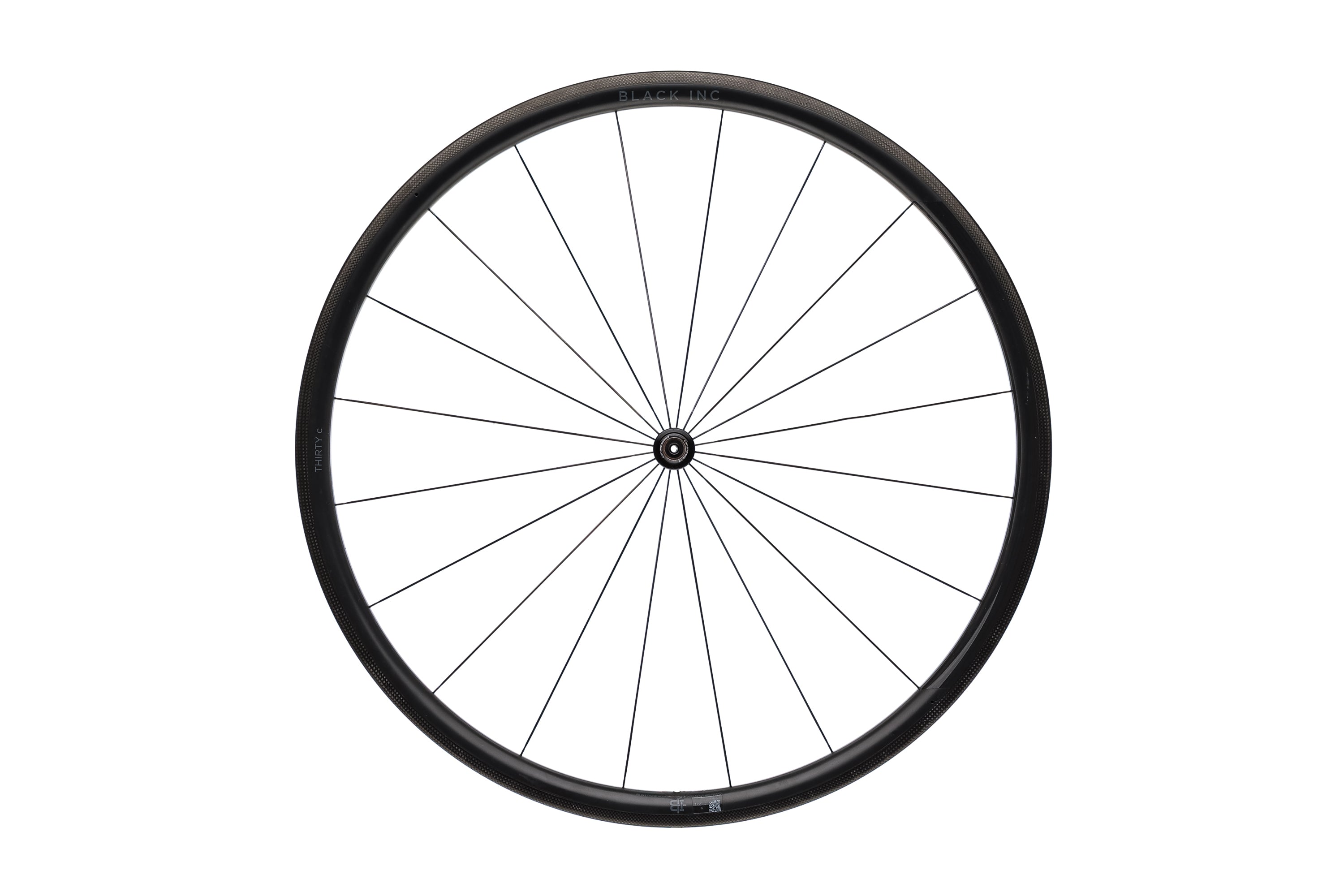 Black Inc. Thirty Carbon Tubeless 700c Front Wheel - Lightweight Aero Road Bike Wheel for Racing & Training | Perfect for Road Cycling, Triathlons & Competitive Riding