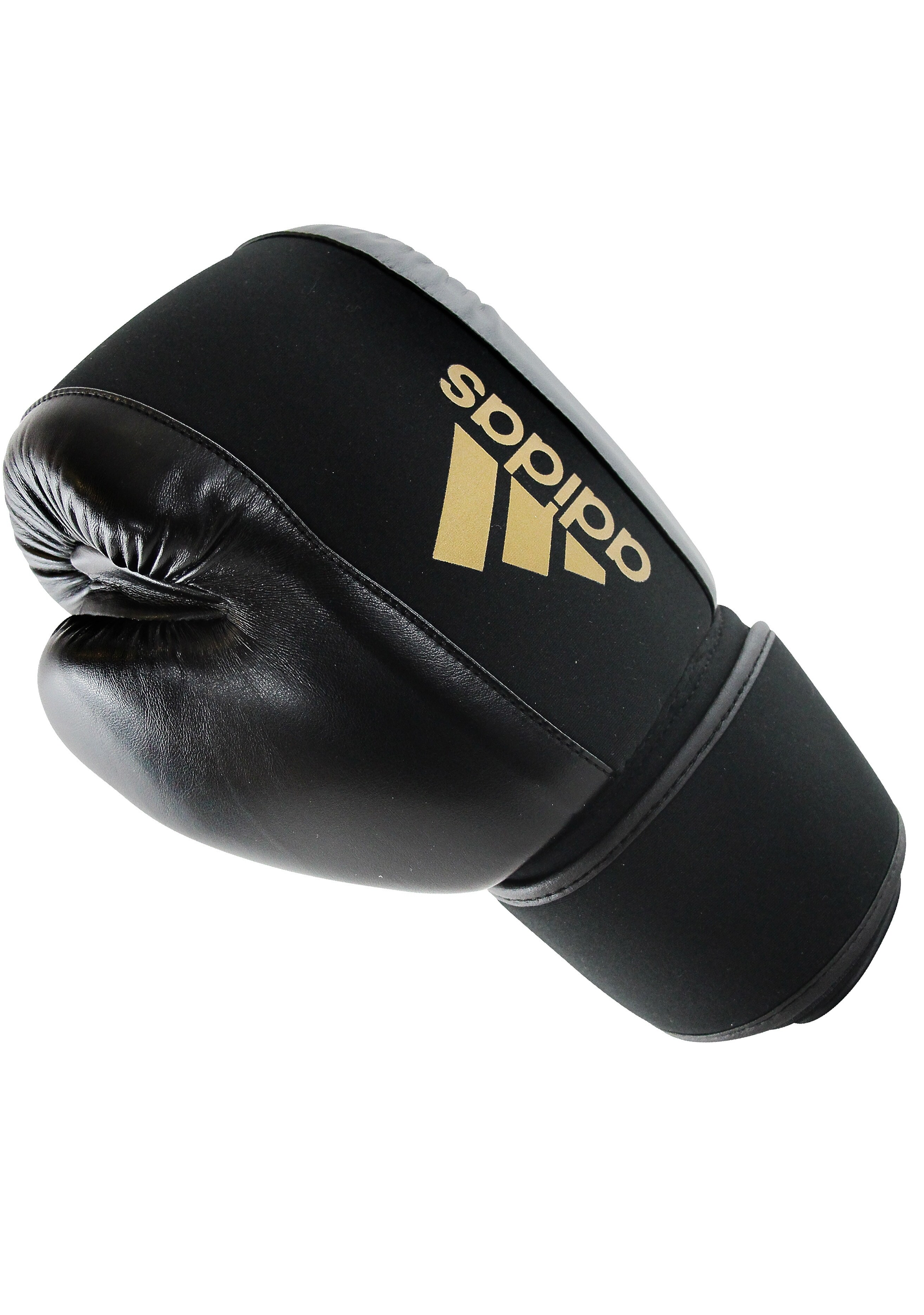 Adidas Women's Washable Boxing Gloves - Black & Gold Training Gloves for Kickboxing, MMA, Fitness & Home Workouts