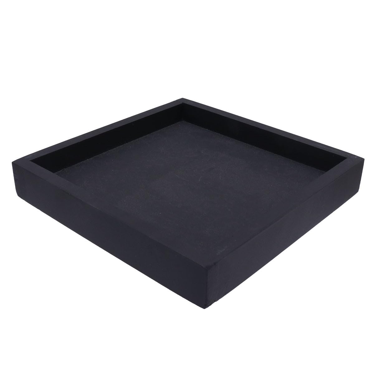 DOITOOL 7.8-Inch Square Plastic Plant Saucer Tray - Black Flower Pot Drip Tray for Indoor Outdoor Planters | Perfect for Drainage Protection Under Potted Plants on Decks, Patios, and Windowsills