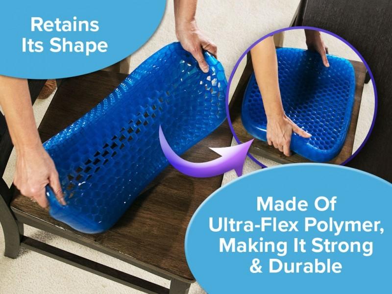 Restform Comfysit Cushion - Premium Comfort Seat Cushion for Office Chair, Car, Sofa - Ergonomic Support for Back Pain Relief - Home & Travel Use