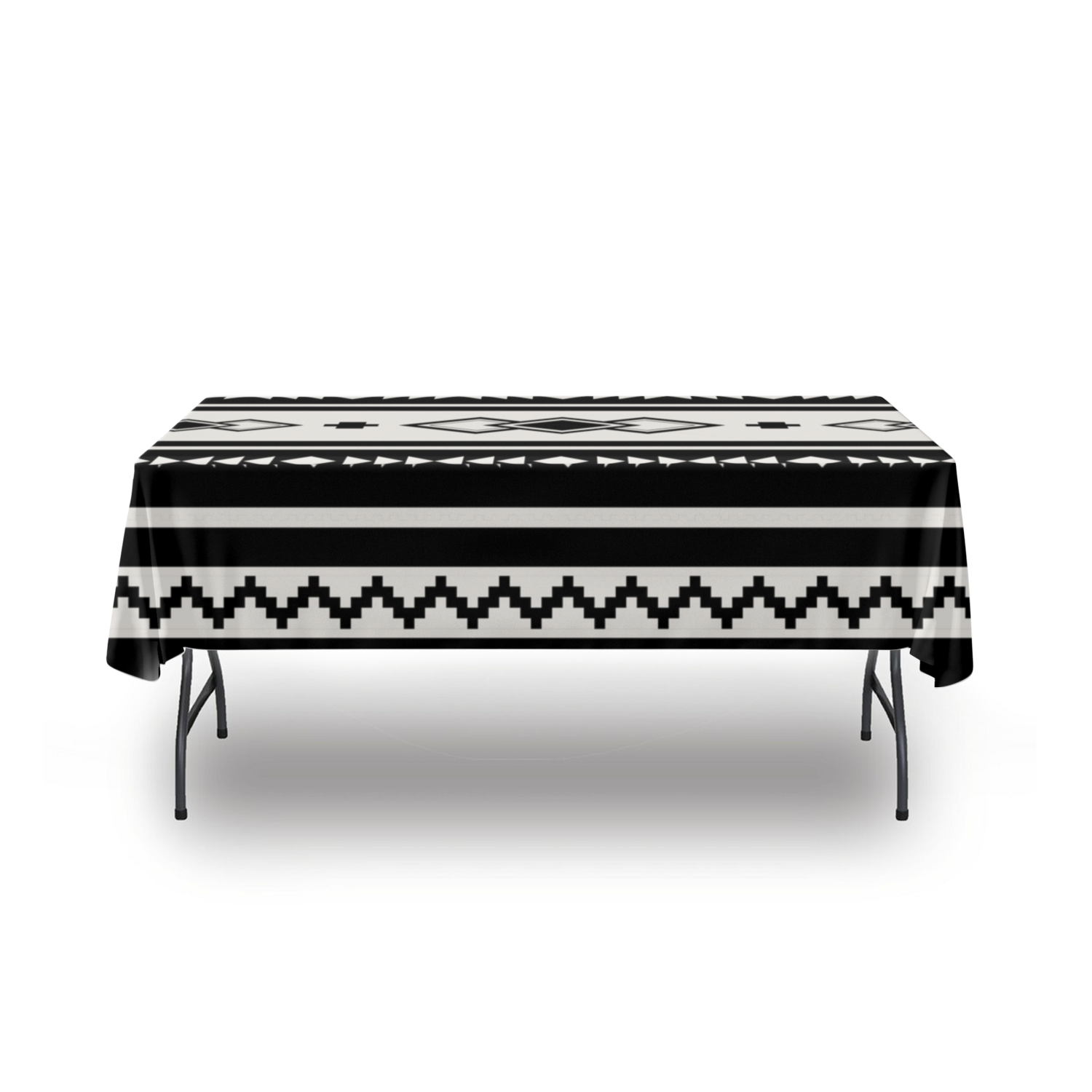 Southwestern Boho Tablecloth - Stylish Polyester Table Cover for Dining, Kitchen, and Outdoor Picnics