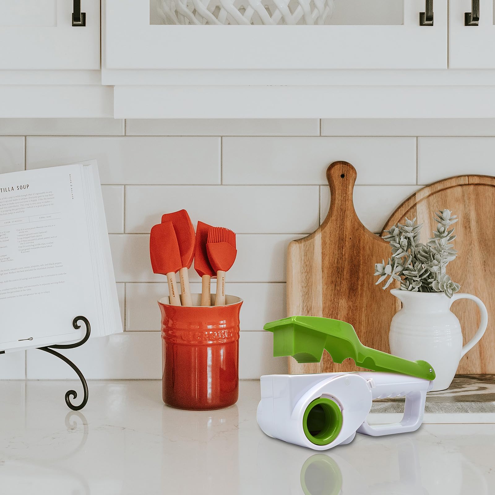 Electric Rotary Cheese Grater for Hard Cheeses - Cordless Rechargeable Handheld Parmesan Grater Shredder Slicer (Green) | Perfect for Italian Cooking, Pizza Topping & Gourmet Meal Prep