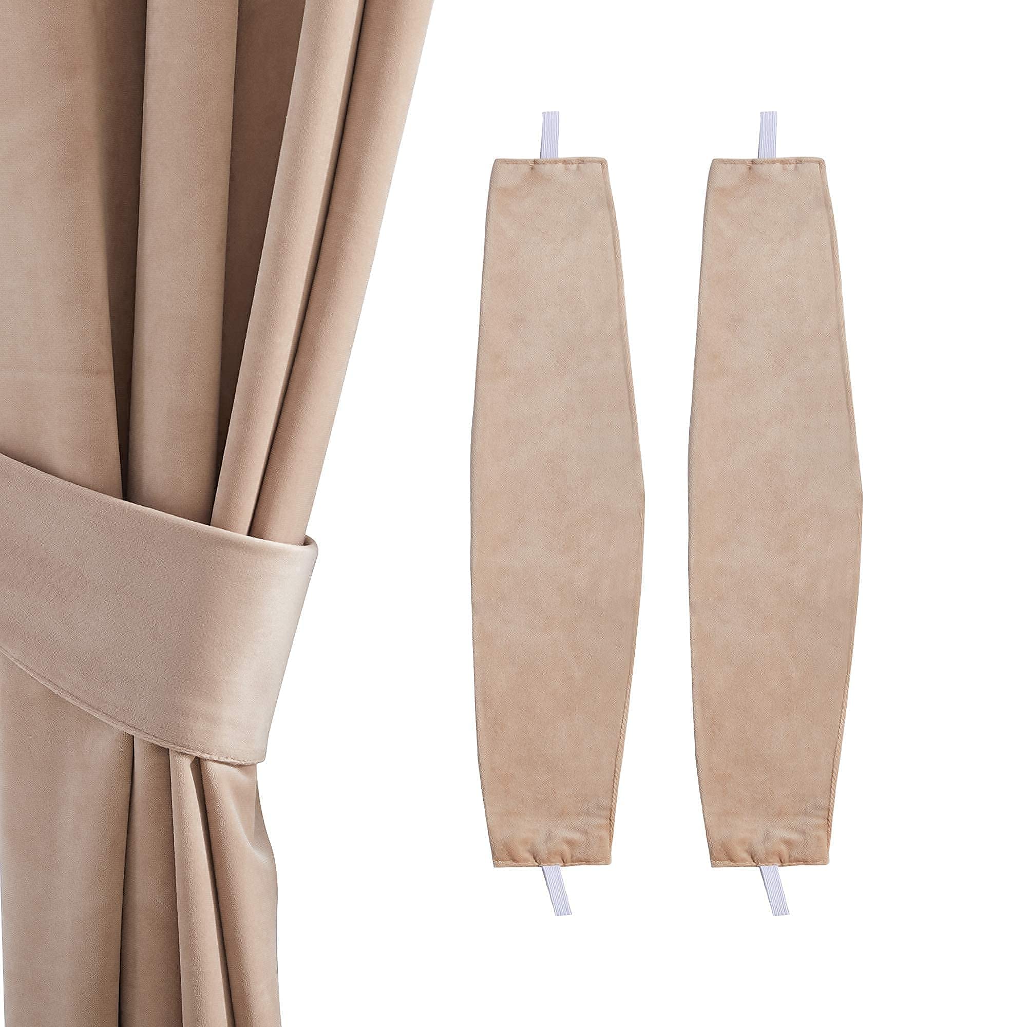 StangH Velvet Curtains Set with Tiebacks - Blackout Drapes for Living Room & Bedroom - Elegant Window Treatments for Home Decor
