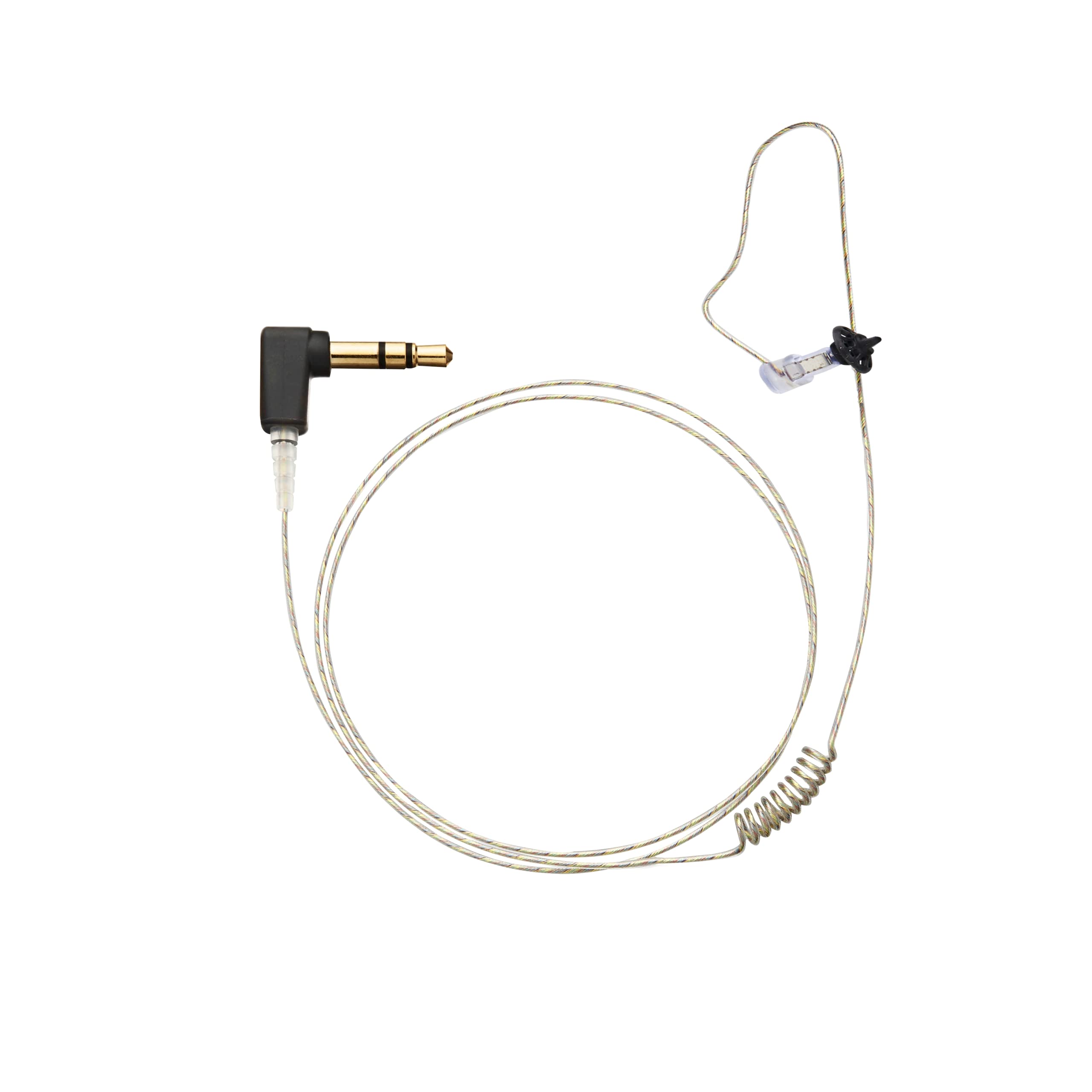 N-Ear 360 Flexo Single Ear Earpiece with 2.5mm Connector - 22 Inch Lightweight Headset for Call Centers, Customer Service & Office Communication