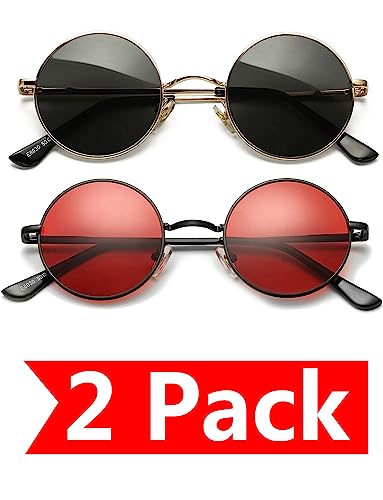 2 Pack (Gold/Grey + Black/Ocean Red)