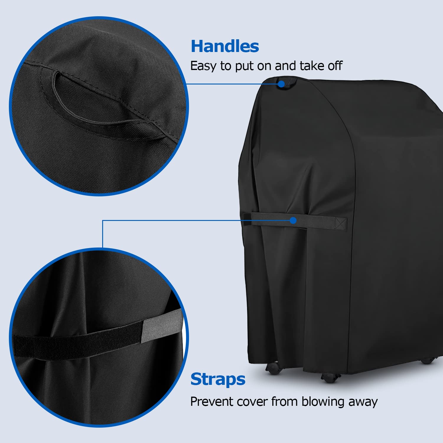 SunPatio 30 Inch Heavy Duty Waterproof 2 Burner Grill Cover - Compatible with Weber Spirit 210 Series, Charbroil & Kenmore Grills (Not for Spirit II E-210) - Outdoor BBQ Protection for Patio, Backyard & Camping
