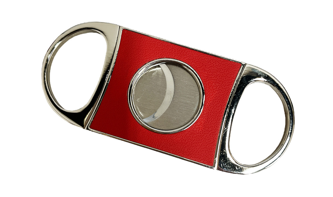 Premium Brizard & Co Double Guillotine Series II Cigar Cutter - Zebrawood & Racing Red Design | Perfect for Cigar Aficionados, Gifts & Luxury Smoking Accessories