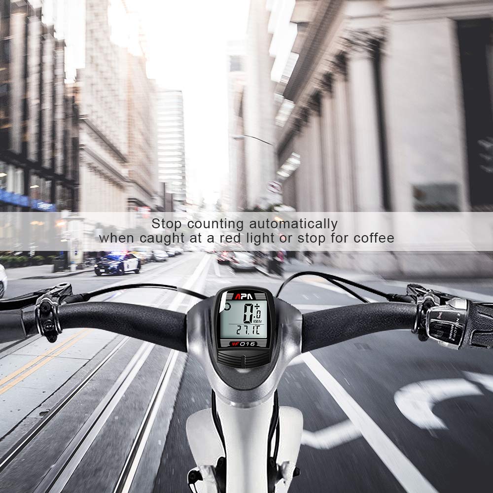 16-Function Wired Bike Computer - Waterproof Bicycle Speedometer & Odometer with Backlight | Perfect for Road Cycling, Mountain Biking & Commuting | DCY016