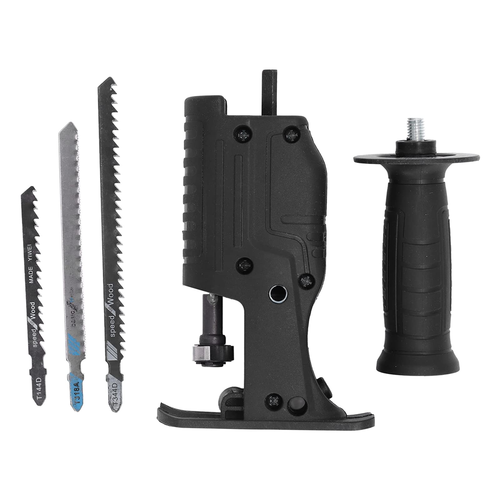 Reciprocating Saw Adapter Kit - Convert Electric Drill to Reciprocating Saw - Chainsaw Conversion Head for Woodworking - DIY Hand Saw & Jig Saw Attachment - Perfect for Home Renovation & Carpentry Projects