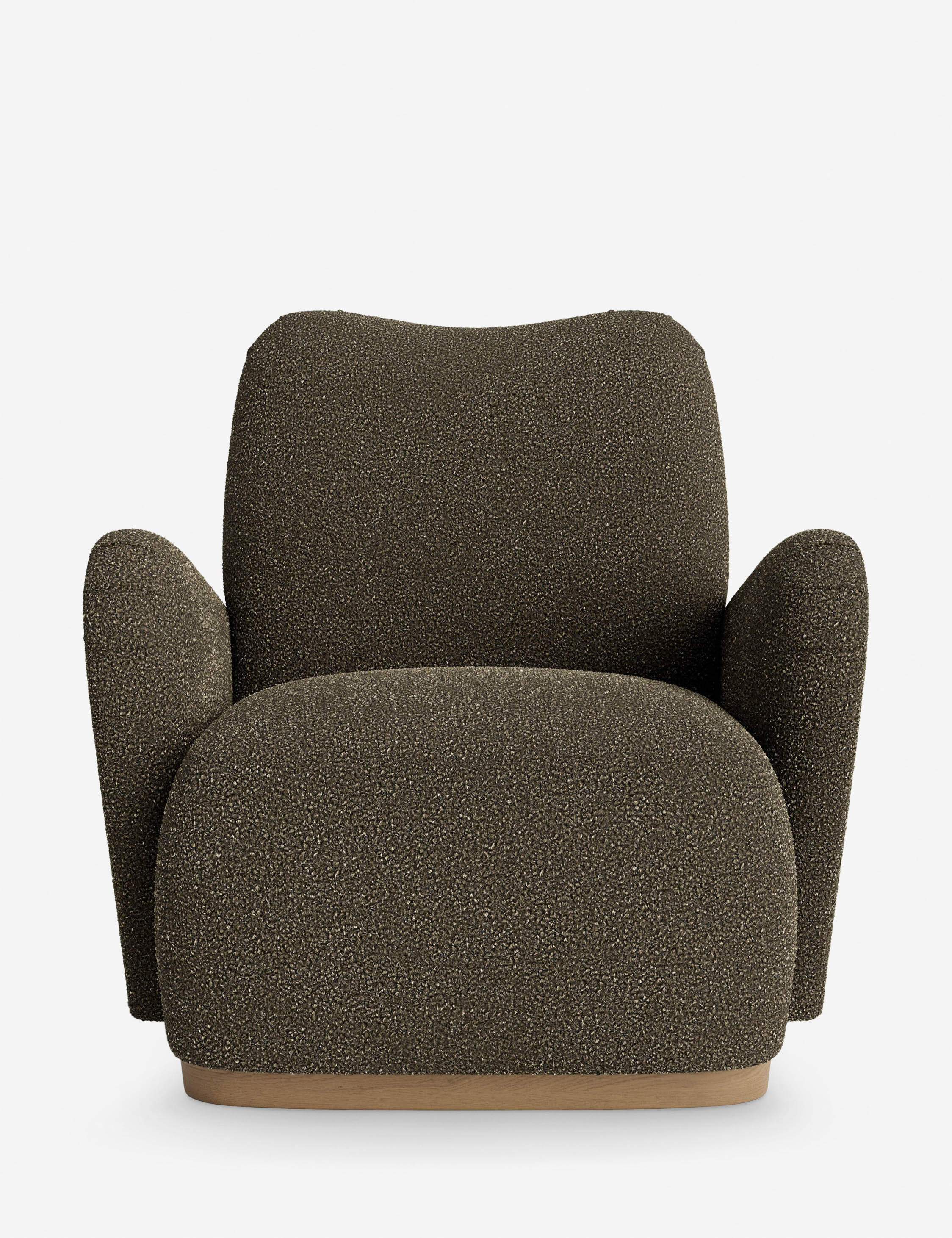 DISC Interiors Bei Accent Chair - Mid Century Modern Lounge Chair with Wooden Legs for Living Room, Bedroom & Office Decor | Stylish Comfortable Seating for Home & Workspace