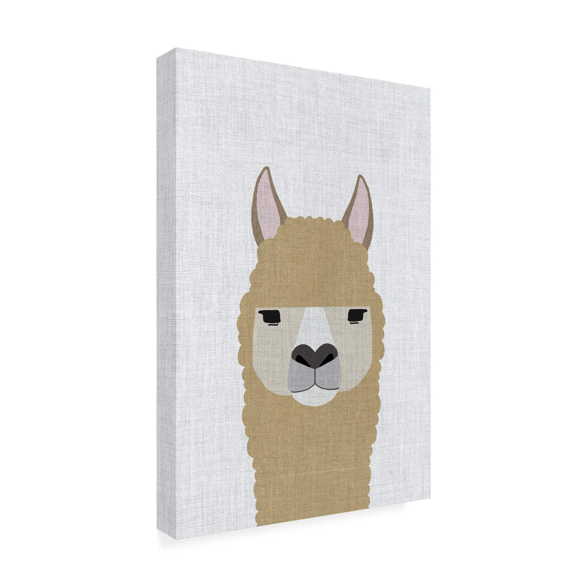 Trademark Fine Art Alpaca by Annie Bailey - 12x19 Inch Wall Art Print - Perfect for Living Room, Bedroom & Office Decor