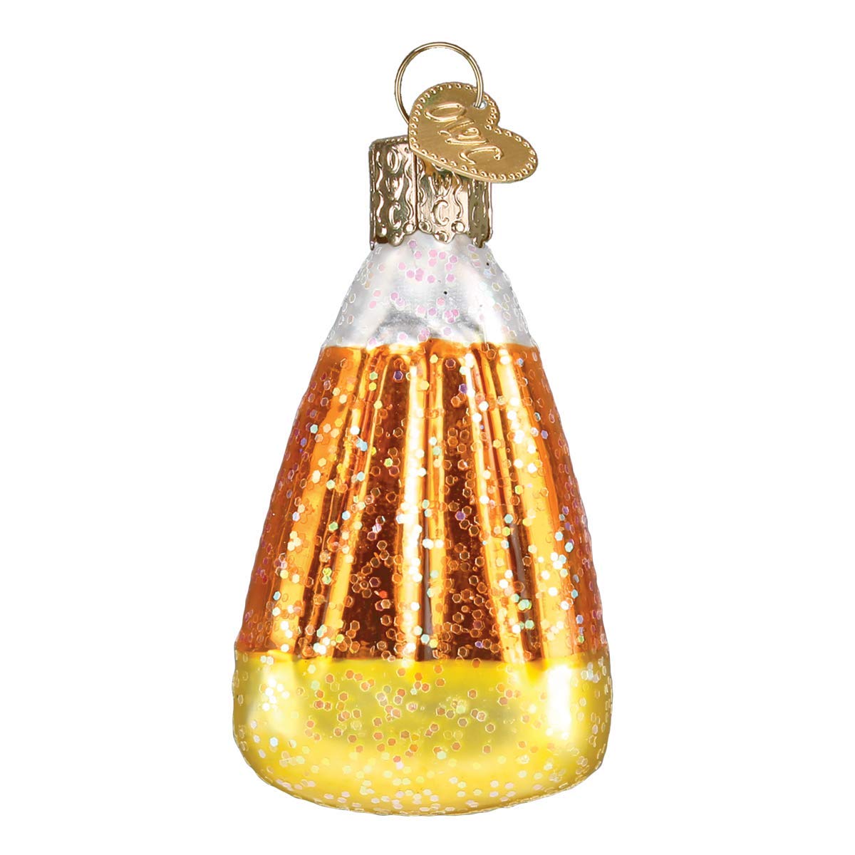 Old World Christmas Candy Corn Ornament - Colorful Handmade Glass Holiday Decor for Tree, Gift, and Home Decoration | Perfect for Christmas, Halloween, and Fall Seasonal Displays