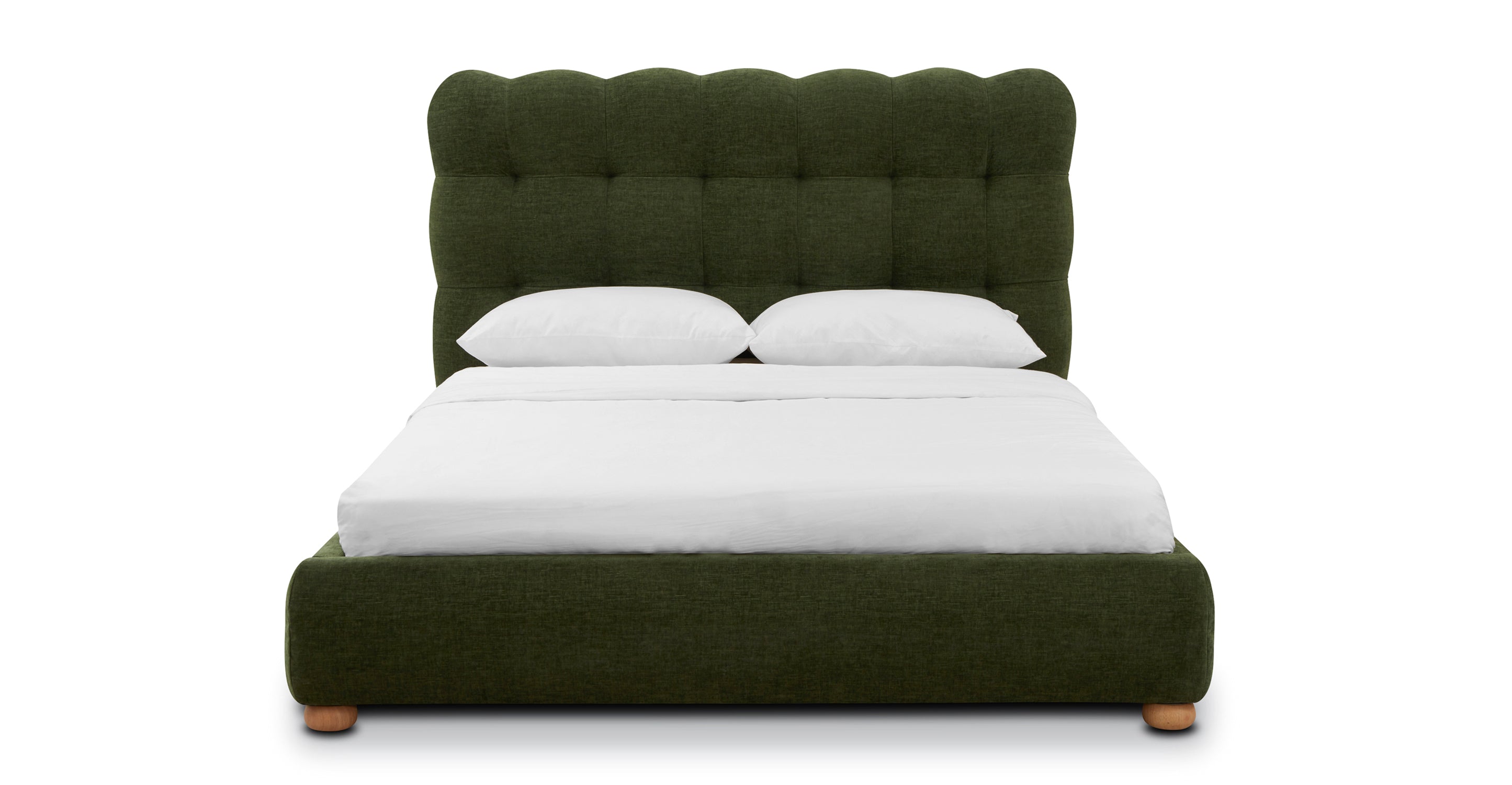 Leda Bed Frame - Modern Platform Bed with Sturdy Wooden Slats & Easy Assembly, Perfect for Bedroom, Guest Room, or Studio Apartment