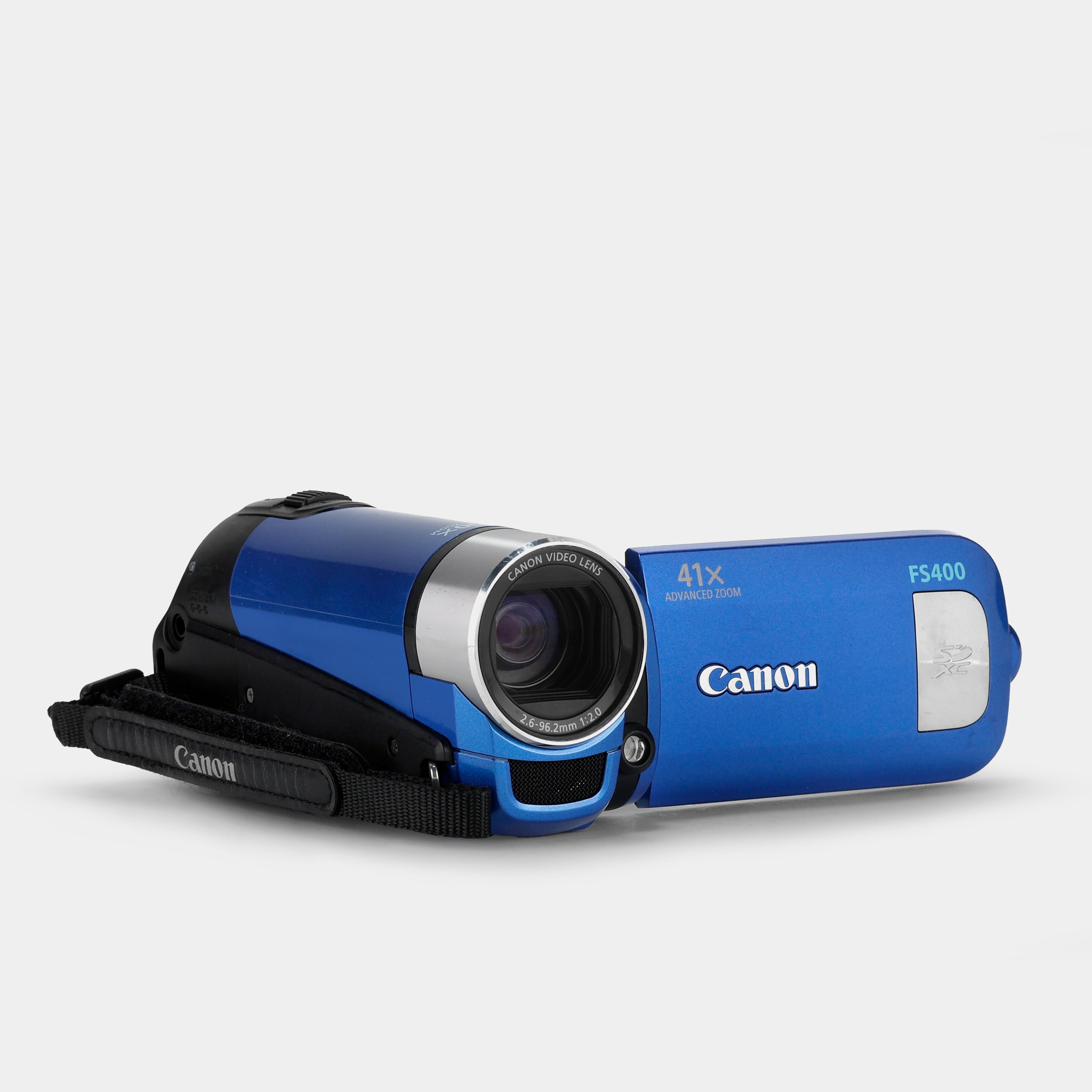 Canon FS400 Blue Digital Video Camcorder - Full HD 1080p Handheld Camcorder with 32x Optical Zoom, Image Stabilization & 3.0