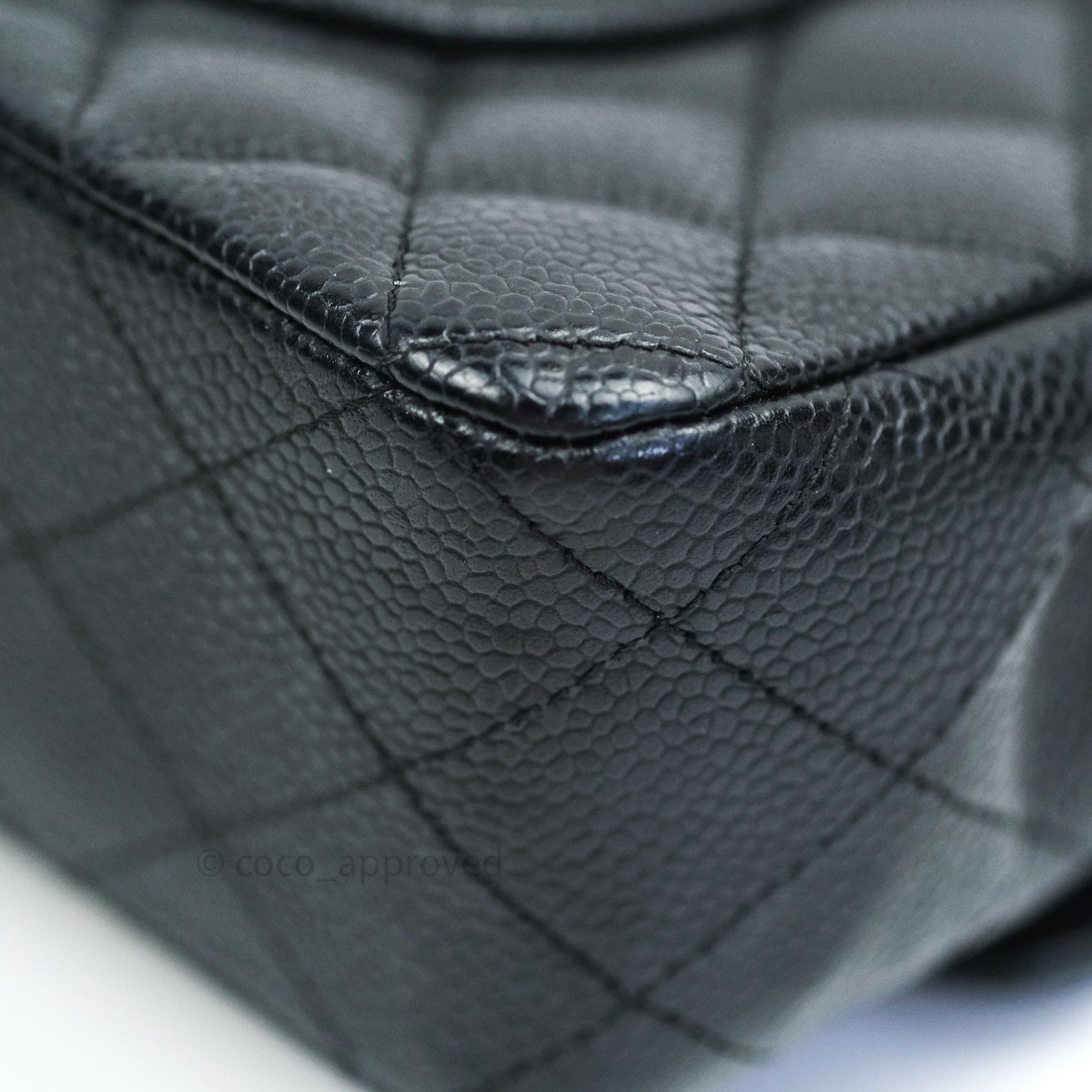 Chanel Classic M/L Medium Double Flap Bag Black Caviar Silver Hardware - Luxury Designer Handbag for Women, Perfect for Work, Evening Events & Special Occasions