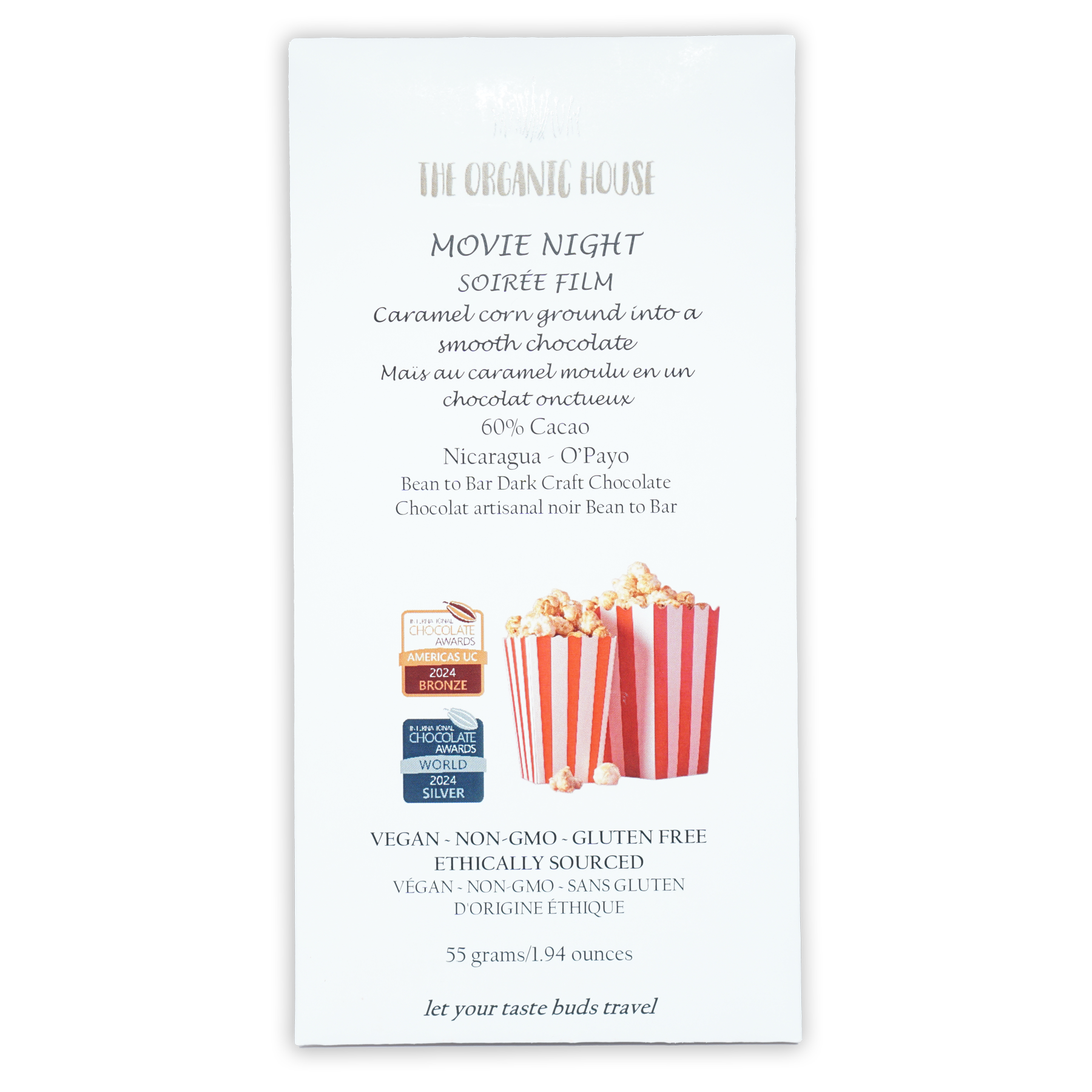 Organic Popcorn Kernels for Movie Night - Non-GMO, Gluten-Free, Healthy Snack - Perfect for Home Theater, Family Gatherings & Parties