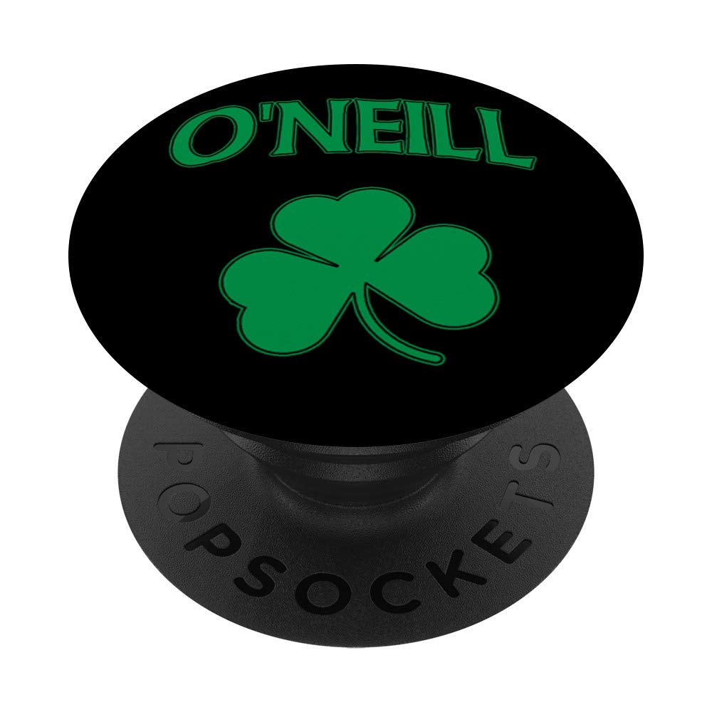 O'Neill Irish Shamrock Family Surname St. Patrick's Day PopSockets - Swappable PopGrip for Phone & Tablet - Perfect for St. Paddy's Day Celebrations, Irish Pride & Everyday Use