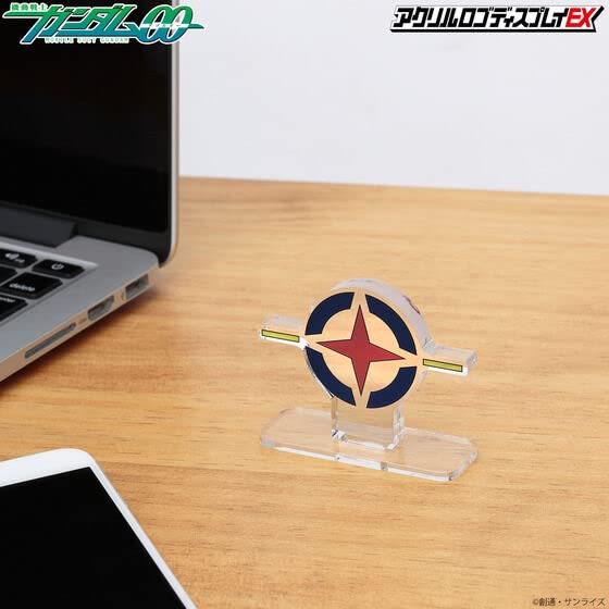 Bandai Gundam AEU Symbol Acrylic Logo Display Stand - Perfect for Anime Collectors & Model Kit Enthusiasts - Great for Desktop Decoration & Gundam Model Showcase