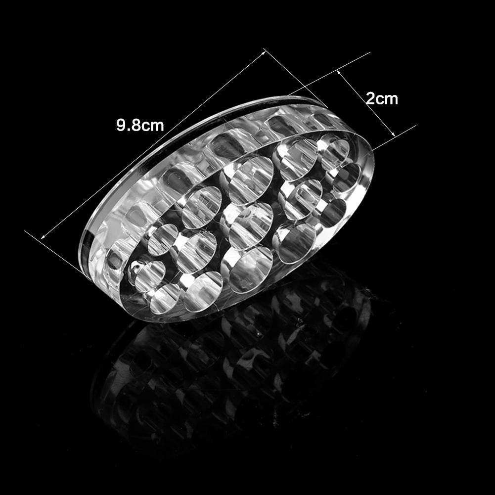 15-Hole Oval Acrylic Ink Cup Holder Stand for Permanent Makeup & Tattoo Artists - Professional Pen Holder for Tattoo Needles and PMU Tools (Ideal for Tattoo Studios & Beauty Salons)