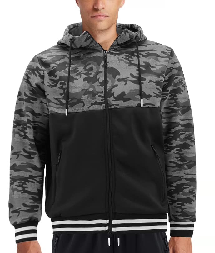 Men's Athletic Running Jogging Gym Sweatpants & Hoodie 2-Piece Tracksuit Set - Perfect for Workouts, Training & Casual Wear