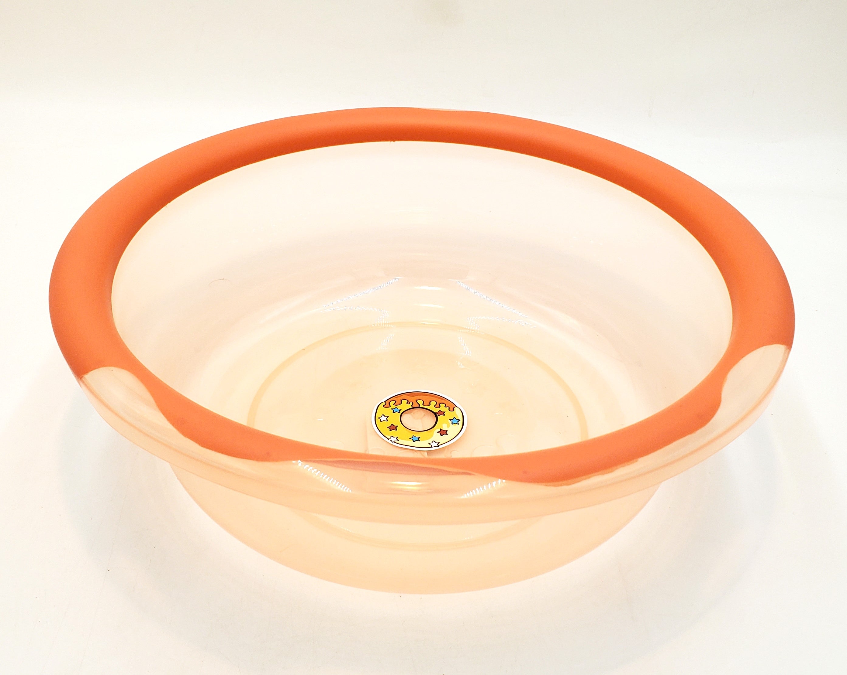 13x5.5 Inch Clear Plastic Basin - Durable Storage Container for Kitchen, Bathroom, Laundry & Outdoor Use