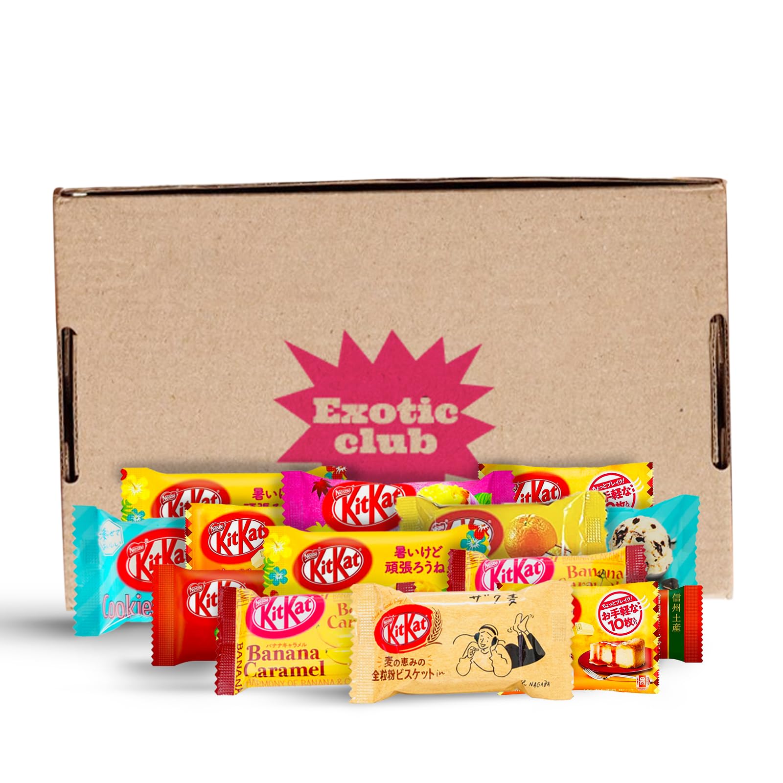 Japanese Snacks 14-Piece Variety Pack - Strawberry, Green Tea Matcha, Pudding & More Flavors | Authentic Japanese Treats for Parties, Gifts & Snacking