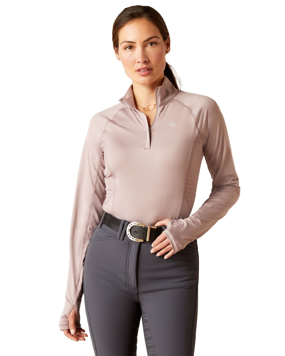 Ariat Women's Lowell 2.0 1/4 Zip Long Sleeve Base Layer Shirt - Thermal Underwear for Hiking, Skiing & Outdoor Activities
