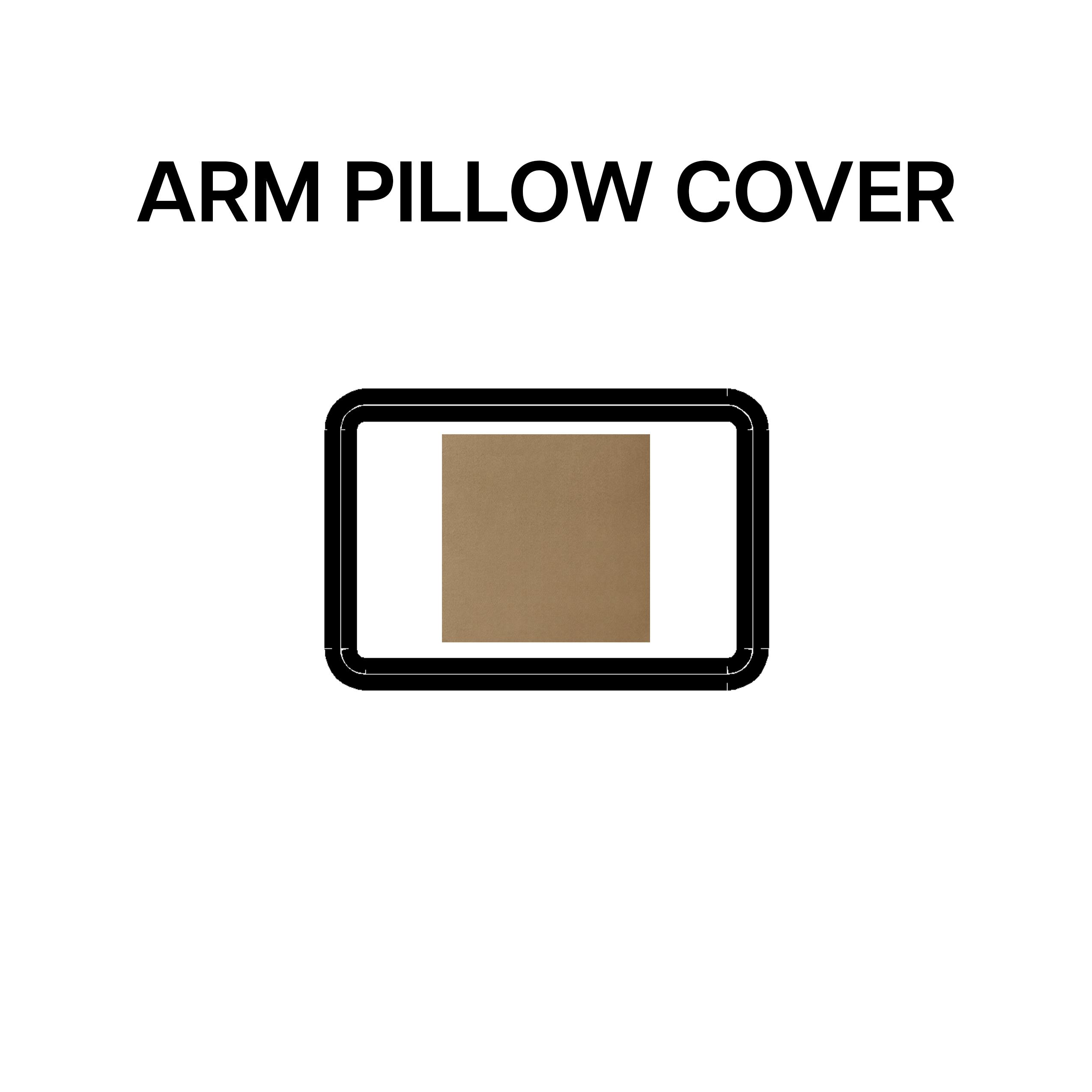 Olive BP 639 81 Arm Pillow Cover - Soft & Comfortable Pillowcase for Sofa, Bed, or Travel - Perfect for Reading, Napping, and Relaxing