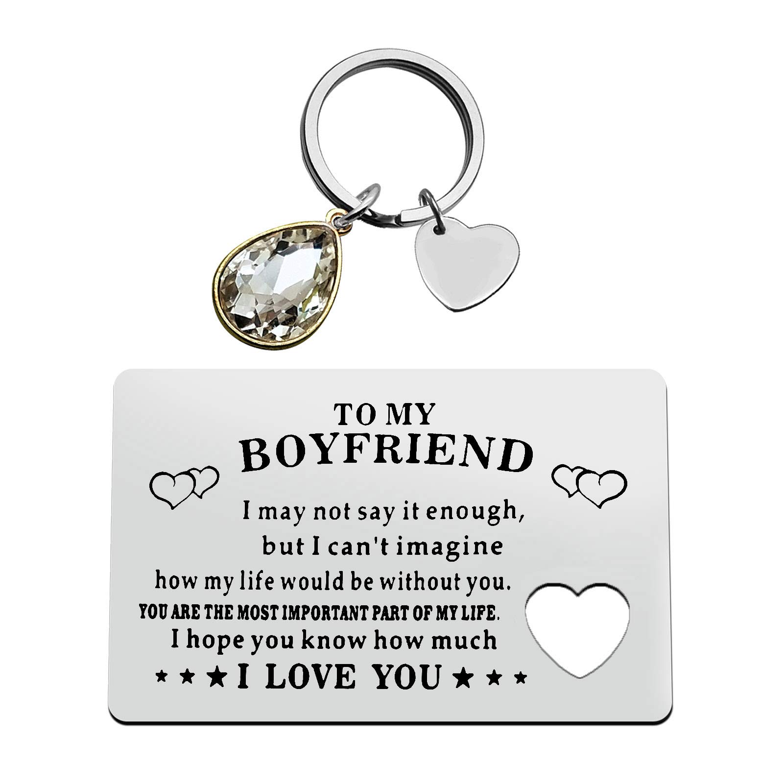Personalized Engraved Wallet Insert Card - Romantic Valentine's Day, Christmas & Birthday Gift for Boyfriend - Anniversary & 'I Love You' Keepsake - Perfect for Couples, Long Distance Relationships & Special Occasions