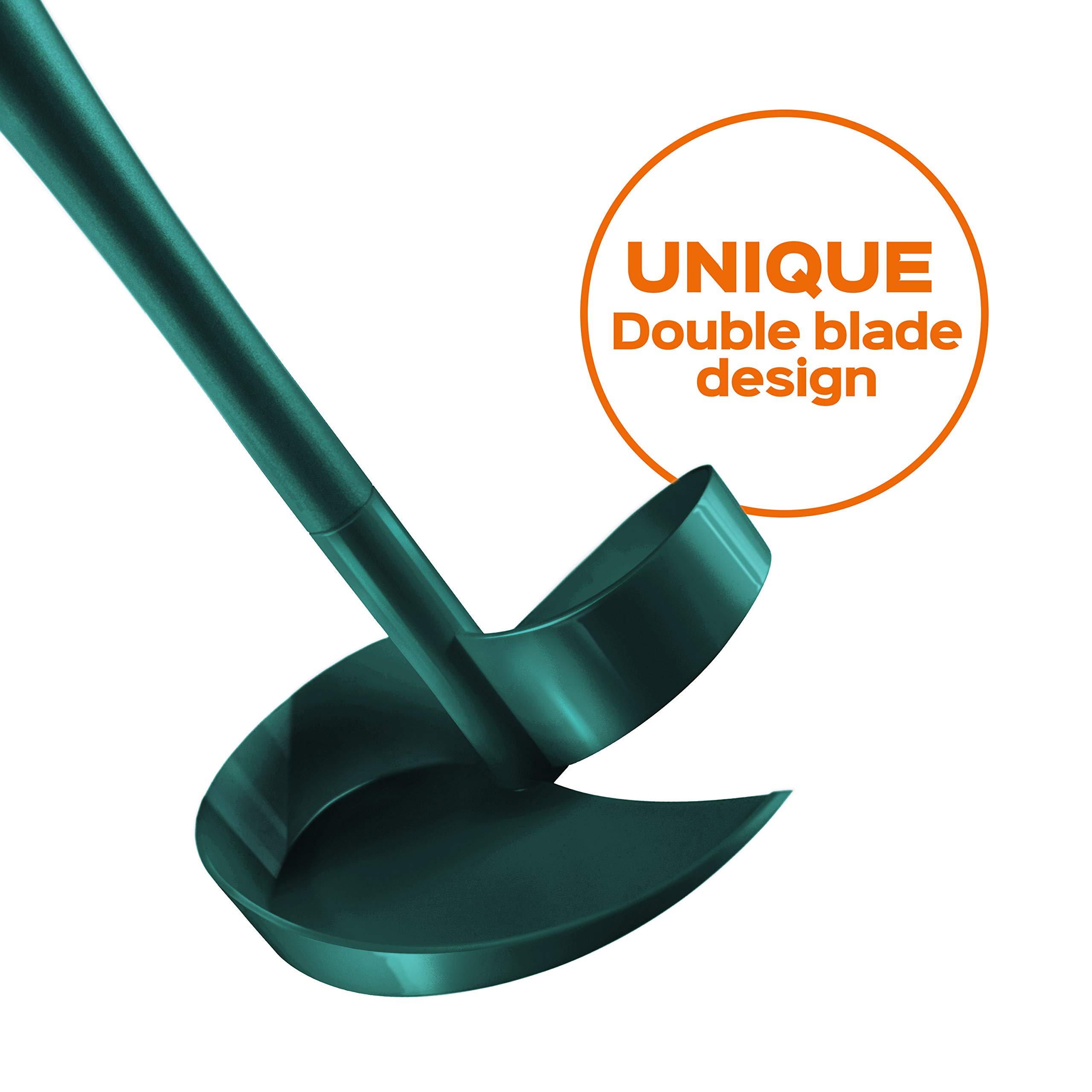 Premium French Press Coffee Stirrer & Scoop - Stainless Steel Flavor Enhancer for French Press & Cafetiere - Easy Twist Cleanup - Teal Green - Perfect for Home Brewing & Coffee Enthusiasts