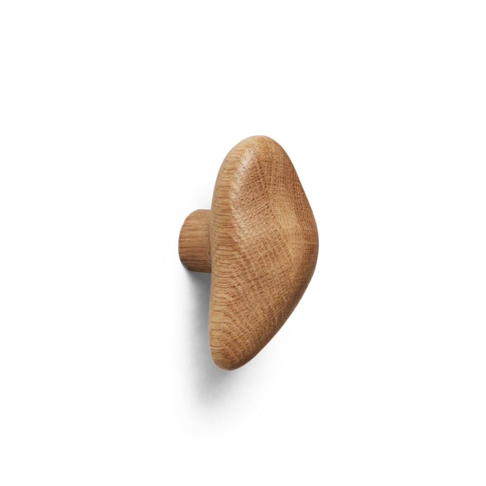 FERM LIVING Cairn Hooks Set of 2 - Natural Oak Wood Wall Hooks for Coats, Hats & Bags - Perfect for Entryway, Bedroom & Bathroom Organization