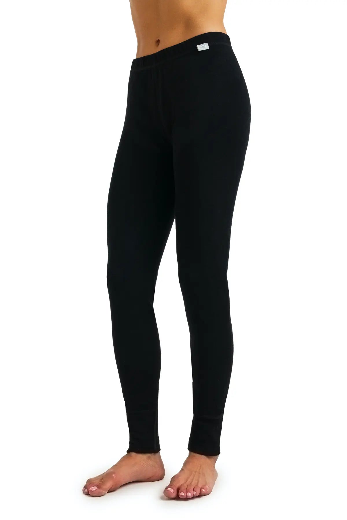 Premium Women's Merino Wool Pants 320 - Soft & Warm Winter Trousers for Outdoor Hiking, Travel & Casual Wear - Black